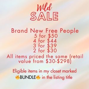Free People 🔥BUNDLE🔥 $10-$15 Brand New